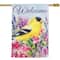 40" x 28" Welcome Yellow Finch Spring Outdoor House Flag